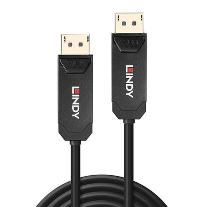 Lindy 15m Fibre Optic Hybrid DP 2.0 UHBR10 Cable