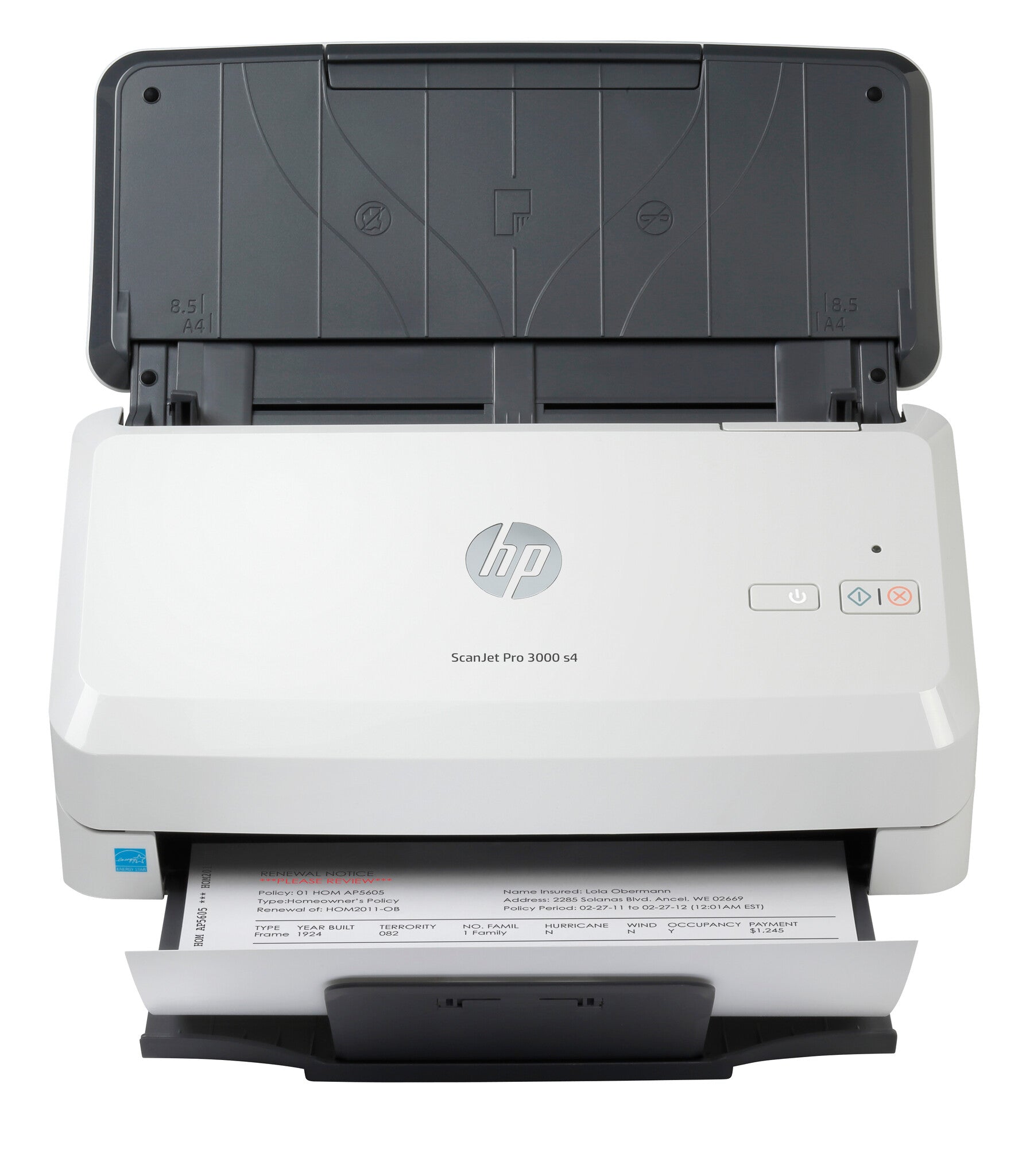 HP ScanJet Pro 3000 s4 Sheet-fed scanner 600 x 600 DPI A4 Black, White