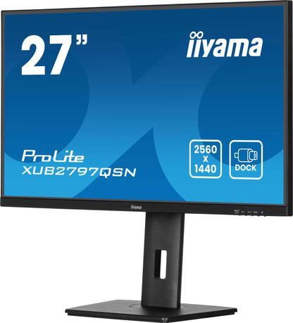 iiyama ProLite XUB2797QSN-B2 computer monitor 68.6 cm (27") 2560 x 1440 pixels Quad HD LED Black