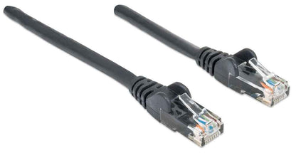 Intellinet Network Patch Cable, Cat6, 3m, Black, CCA, U/UTP, PVC, RJ45, Gold Plated Contacts, Snagless, Booted, Lifetime Warranty