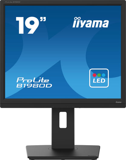 iiyama ProLite B1980D-B5 computer monitor 48.3 cm (19") 1280 x 1024 pixels SXGA LCD Black