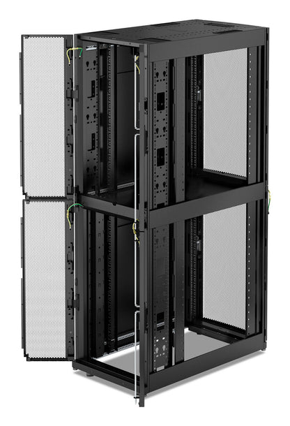 APC NetShelter SX, Server Rack Enclosure, Colocation, 2 x 20U, 600W x 1070D mm, with Sides, Black