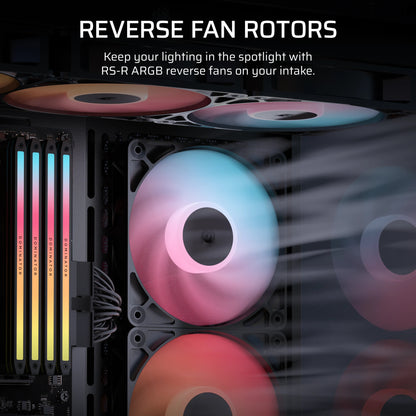 Corsair RS120-R ARGB Computer case Fan 12 cm Black 3 pc(s)