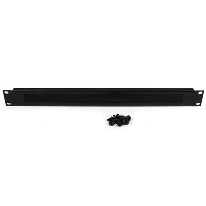 StarTech.com 1U High-density Brush Strip Cable Management Panel, Sturdy Steel Horizontal Data Centre Cable Organizer