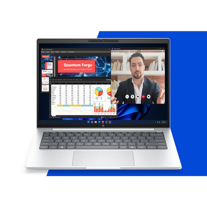 HP EliteBook 8 G2i 14 inch Notebook Next Gen AI PC Wolf Pro Security Edition Copilot+ PC Intel Core Ultra 5 Laptop 35.6 cm (14") WUXGA 32 GB LPDDR5x-SDRAM 512 GB SSD Wi-Fi 7 (802.11be) Windows 11 Pro Silver