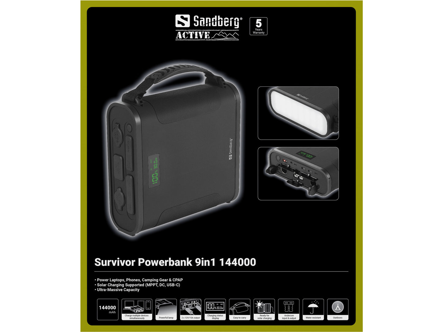 Sandberg Survivor Powerbank 9in1 144000