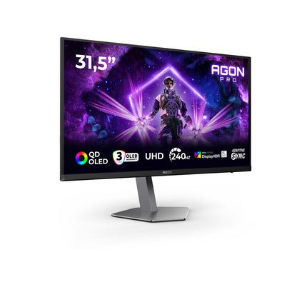 AOC AGON PRO AG326UZD2 computer monitor 80 cm (31.5") 3840 x 2160 pixels 4K Ultra HD OLED Black
