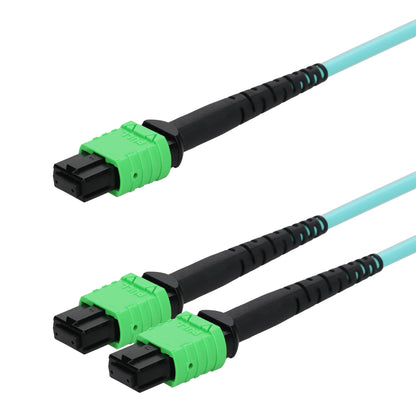 AddOn Networks ADD-AMPO-2AMPO5M5OM4LZ InfiniBand/fibre optic cable 5 m MPO 2x MPO OFNG Aqua colour, Green