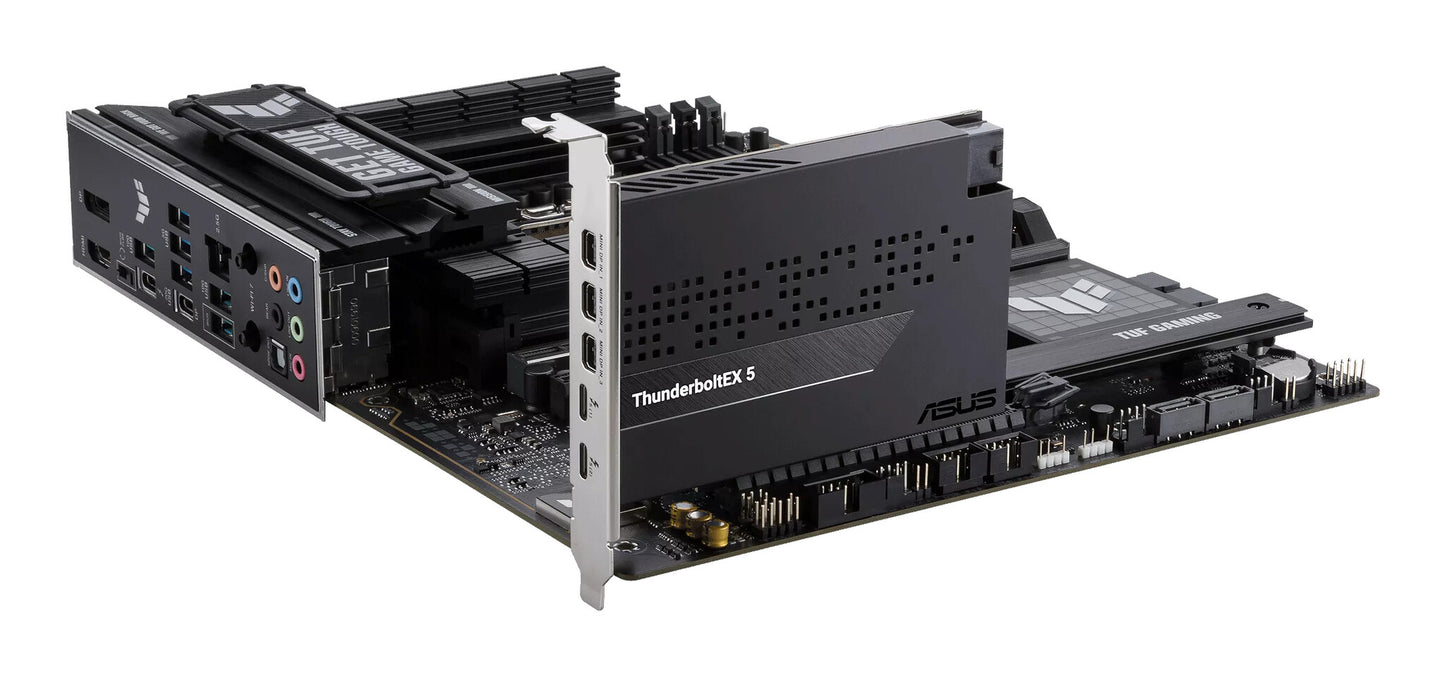 ASUS ThunderboltEX 5 interface cards/adapter Internal Mini DisplayPort, PCIe, USB 2.0, Thunderbolt 5