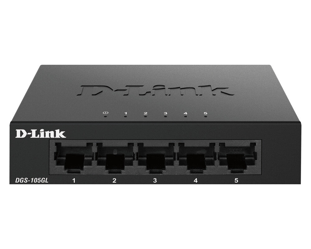 D-Link DGS-105GL network switch Unmanaged Gigabit Ethernet (10/100/1000) Black