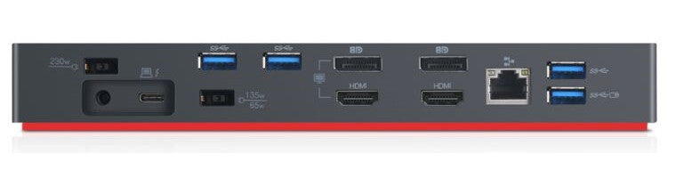 Lenovo 40AN0135SA laptop dock/port replicator Wired Thunderbolt 3 Black