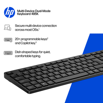 HP 495K Multi-Device Dual-Mode Keyboard