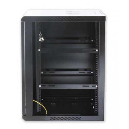 Techly I-CASE EW-2012BKL rack cabinet 12U Wall mounted rack Black