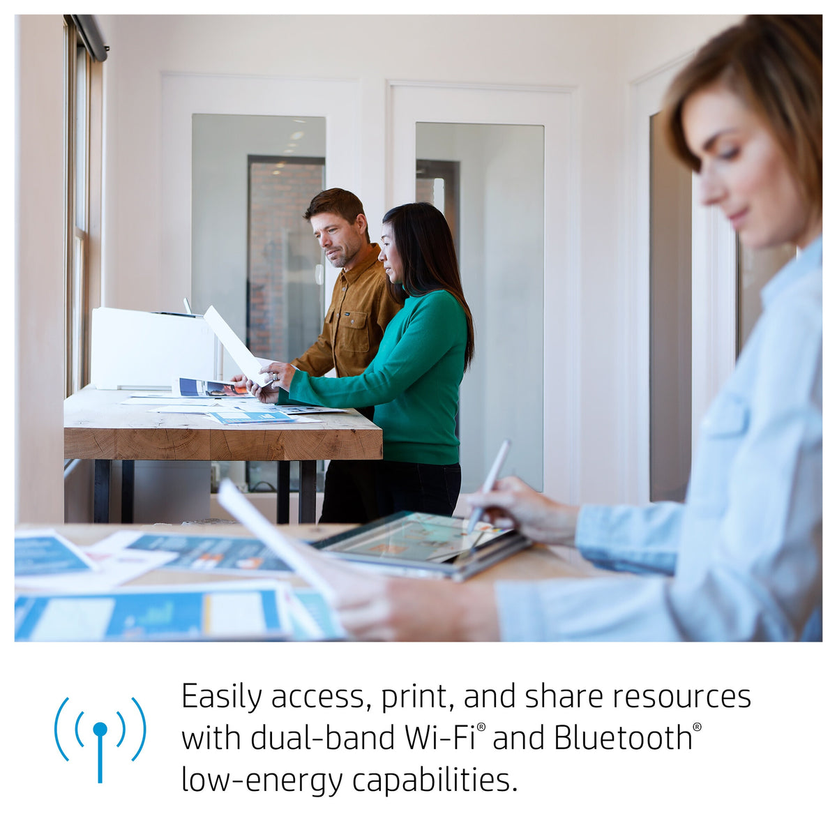 HP Color LaserJet Pro M454dw, Print, Front-facing USB printing; Two-sided printing