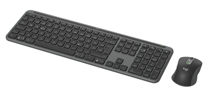 Logitech Signature Slim MK950 for Business keyboard Mouse included Office RF Wireless + Bluetooth QWERTZ German Graphite