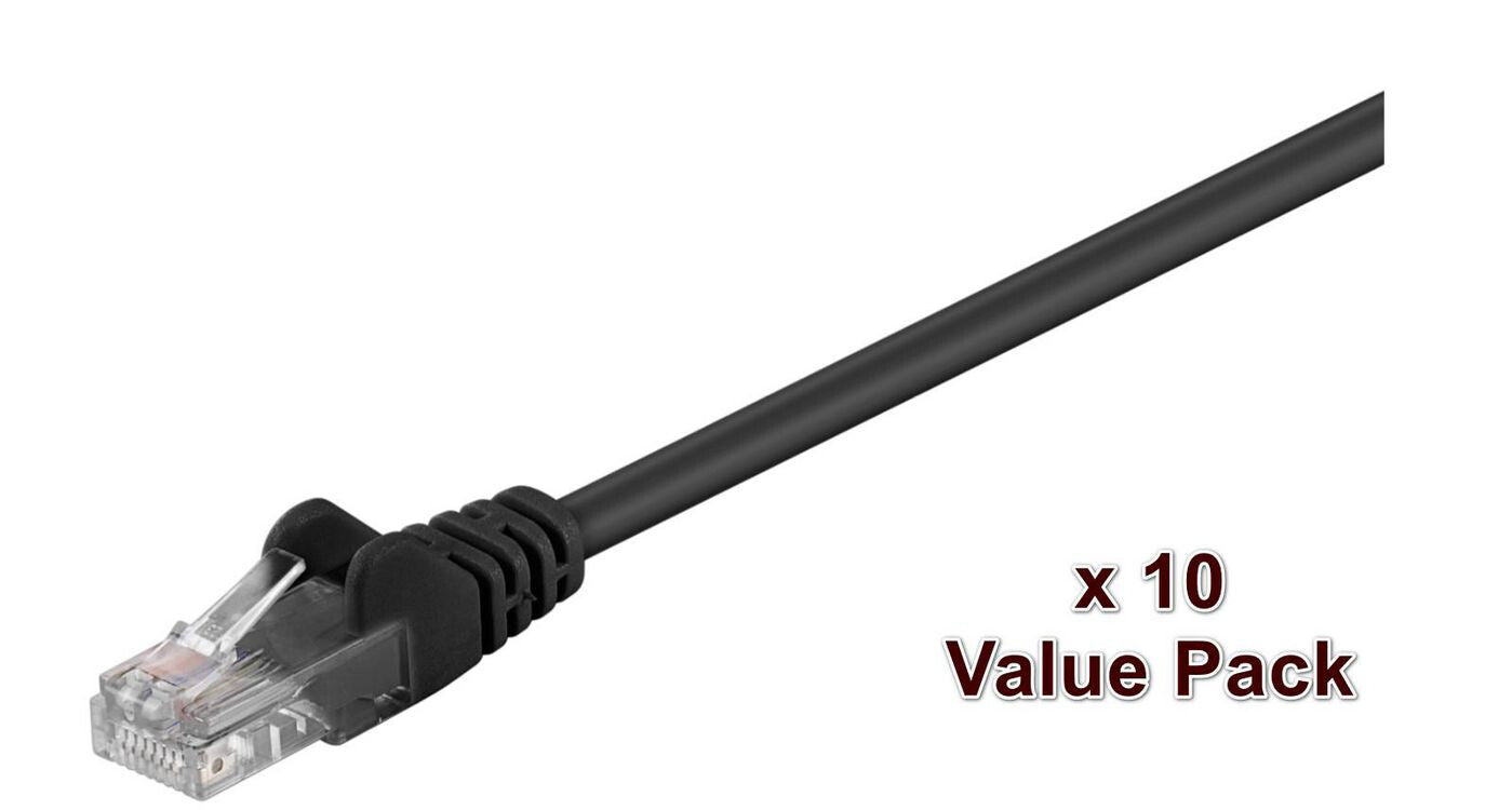 Microconnect V-UTP507SVP networking cable Black 7 m Cat5e U/UTP (UTP)
