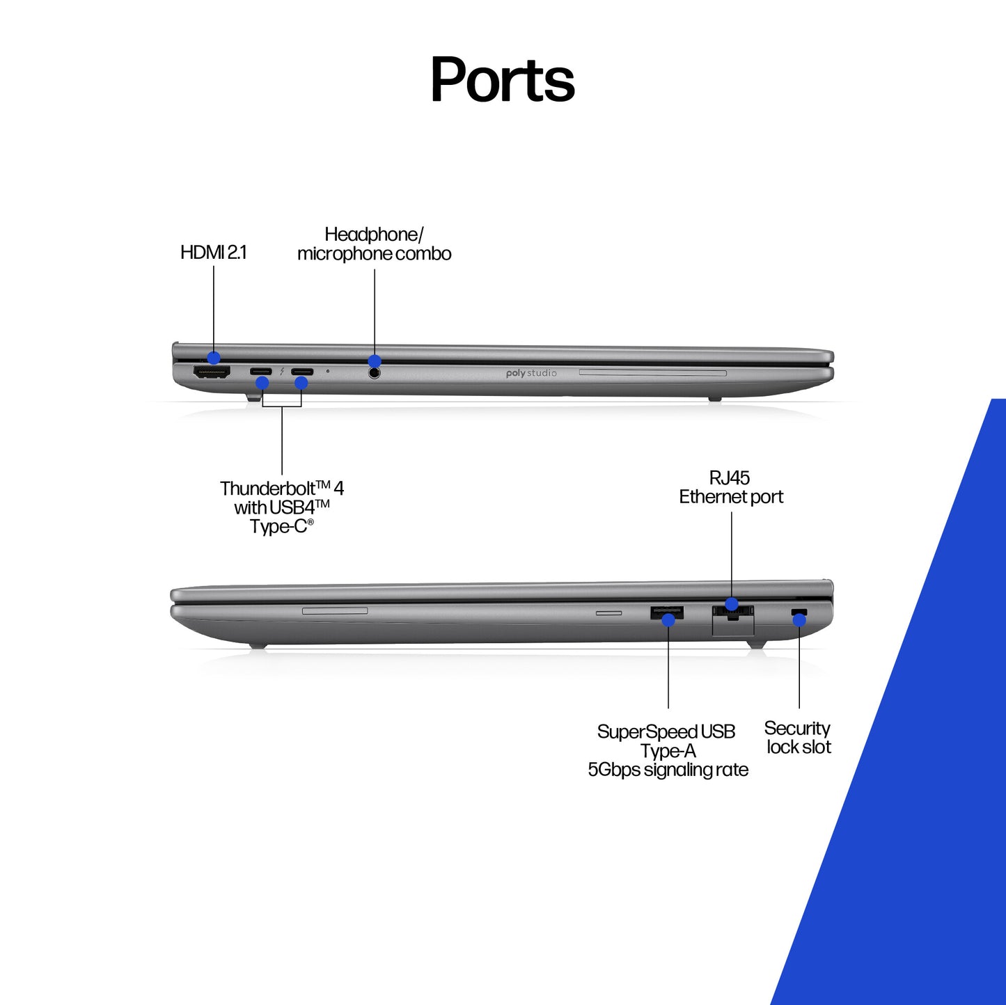 HP ZBook 8 G1i Data Science Intel Core Ultra 9 285H Mobile workstation 40.6 cm (16") WUXGA 32 GB DDR5-SDRAM 1 TB SSD NVIDIA RTX 500 Ada Wi-Fi 7 (802.11be) Windows 11 Pro AI Workstation, AI PC Silver