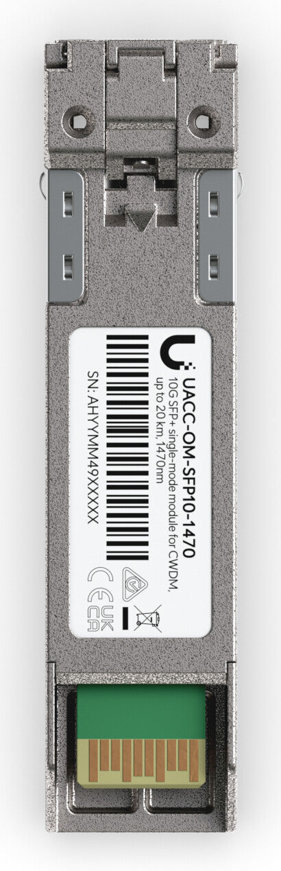 Ubiquiti UACC-OM-SFP10-1470 network transceiver module Fiber optic 11300 Mbit/s SFP+ 1470 nm
