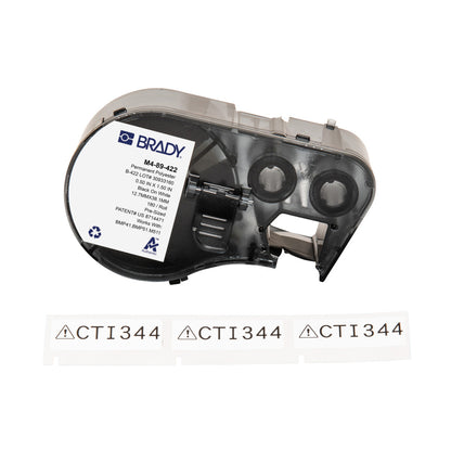Brady M4-89-422 printer label Black, White Self-adhesive printer label