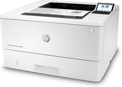 HP LaserJet Enterprise M406dn, Black and white, Printer for Business, Print, Compact Size; Strong Security; Two-sided printing; Energy Efficient; Front-facing USB printing