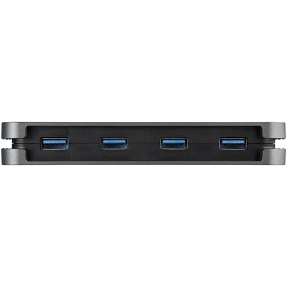 StarTech.com 4 Port USB 3.0 Hub - USB-A to 4x USB-A - SuperSpeed 5Gbps Portable USB 3.2 Gen 1 Type-A Hub - USB Bus Powered - Laptop/Desktop USB Hub with Long Cable 28cm & Cable Management