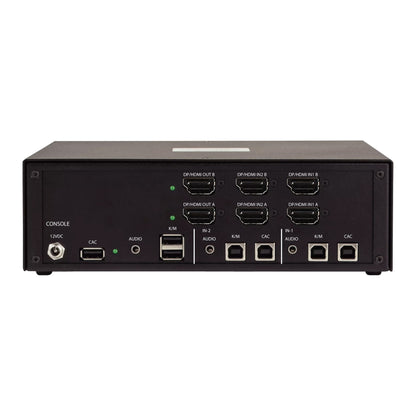 StarTech.com Secure 2-Port Dual-Monitor KVM Switch, HDMI or DisplayPort, 4K 60Hz, NIAP 4.0 Desktop KVM, Metal Housing, CAC Port, Made in the USA