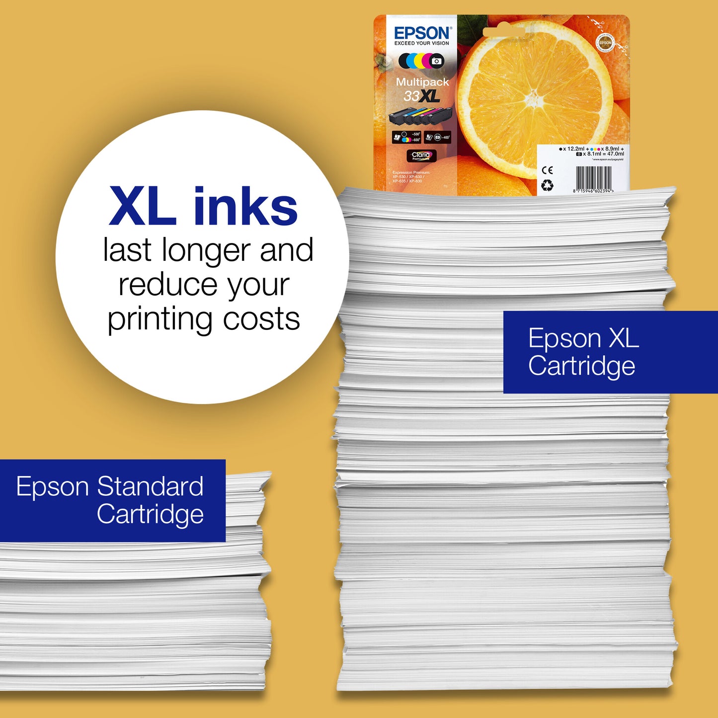 Epson Oranges 33XL Claria Premium Multipack 5-colours Ink