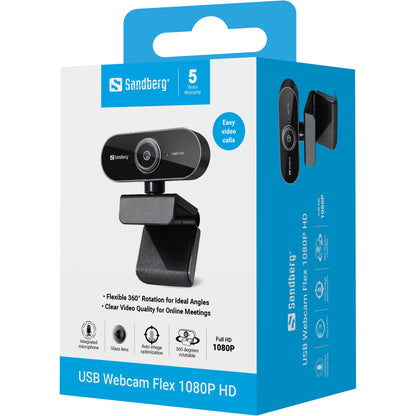 Sandberg USB Webcam Flex 1080P HD