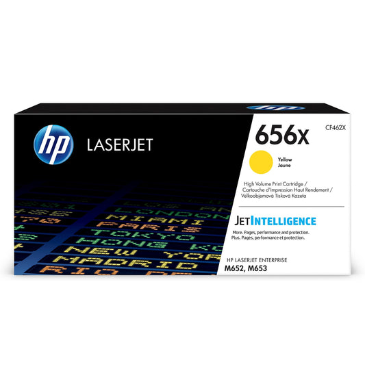 HP 656X High Yield Yellow Original LaserJet Toner Cartridge