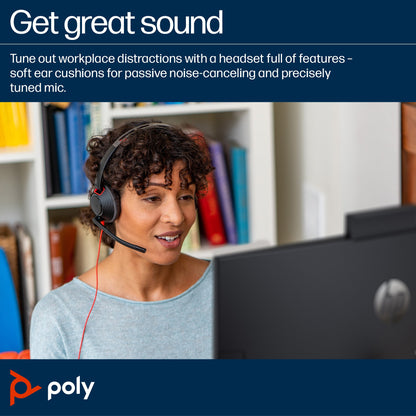 POLY Blackwire C5220 USB-C Headset +Inline Cable