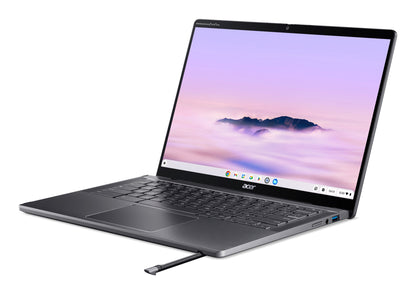 Acer Chromebook Enterprise Spin 714 CPE794-1N Intel Core Ultra 5 115U 35.6 cm (14") Touchscreen WUXGA 8 GB LPDDR5-SDRAM 256 GB SSD Wi-Fi 6E (802.11ax) ChromeOS Grey