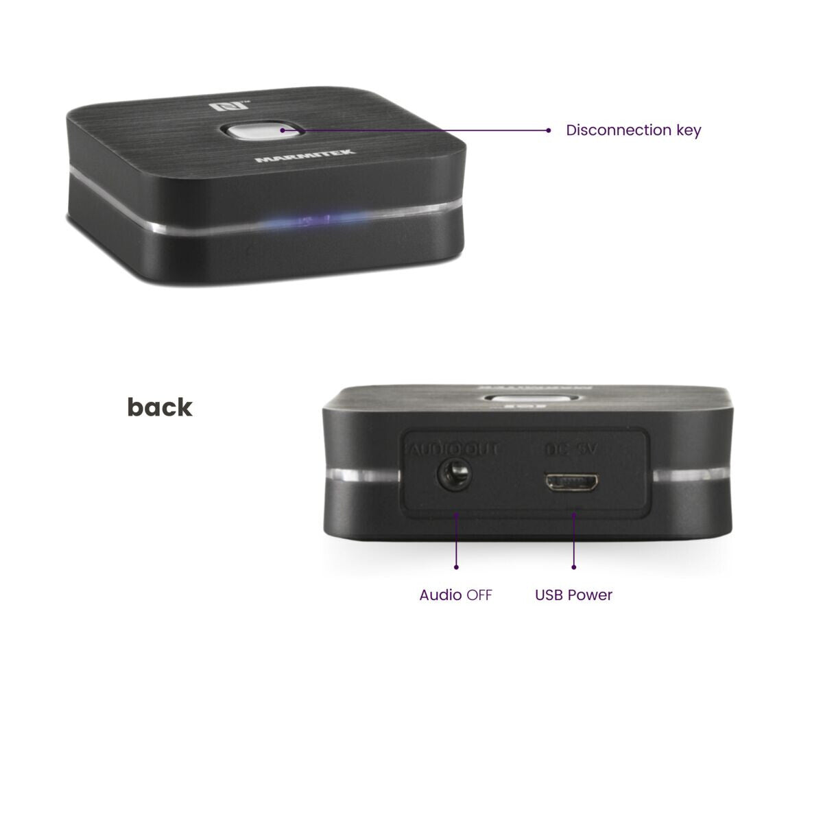 Marmitek BoomBoom 80 - Bluetooth receiver - NFC