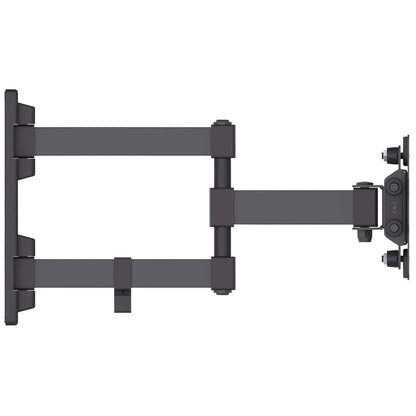 Manhattan TV & Monitor Mount, Wall, Full Motion, 1 screen, Screen Sizes: 13-27", Black, VESA 75x75 to 100x100mm, 20kg, Tilt & Swivel with 3 Pivots, Lifetime Warranty