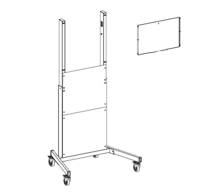 Vivolink VLFS-FLEXI monitor mount / stand 190.5 cm (75") Floor Black