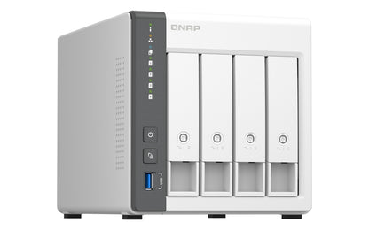 QNAP TS-433 NAS Tower Cortex-A55 4 GB 24 TB HDD QNAP Turbo System White