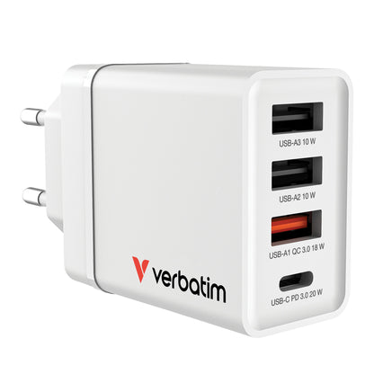 Verbatim 49701 mobile device charger Universal White AC Fast charging Indoor
