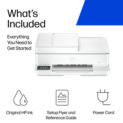 HP ENVY 6530e Wireless All-in-One Color Printer, Instant Ink; Photo printing