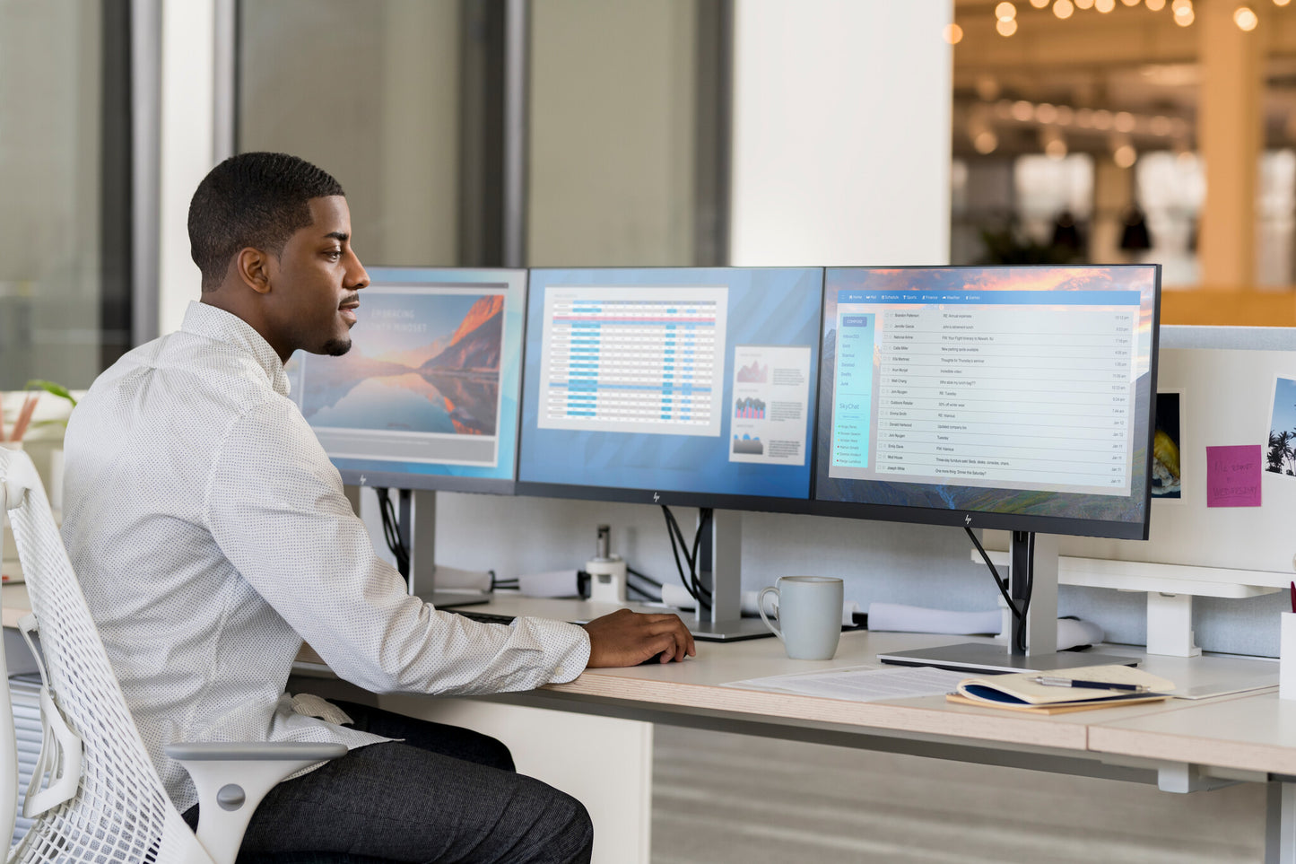 HP E24 G4 computer monitor 60.5 cm (23.8") 1920 x 1080 pixels Full HD LED Black, Silver