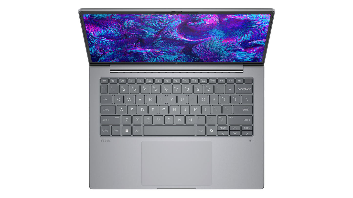 HP ZBook 8 G1i Data Science Intel Core Ultra 7 255H Mobile workstation 35.6 cm (14") WUXGA 32 GB DDR5-SDRAM 1 TB SSD NVIDIA RTX 500 Ada Wi-Fi 7 (802.11be) Windows 11 Pro AI Workstation, AI PC Silver