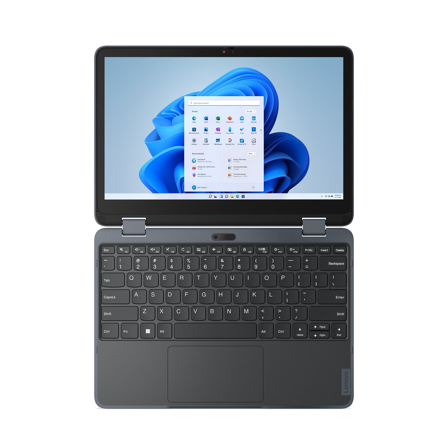 Lenovo 300w Yoga Gen 4 Intel® N N100 Hybrid (2-in-1) 29.5 cm (11.6") Touchscreen HD 4 GB LPDDR5-SDRAM 128 GB SSD Wi-Fi 6 (802.11ax) Windows 11 Pro Academic Grey