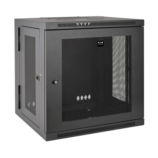 Tripp Lite SRW12US SmartRack 12U Low-Profile Switch-Depth Wall-Mount Small Rack Enclosure, Hinged Back