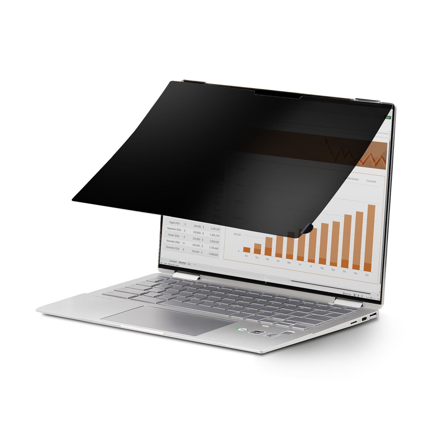 StarTech.com 13.5-inch 3:2 Flip-Over Privacy Screen with Touch, Anti-Glare Privacy Filter, Laptop Monitor Screen Protector with 51% Blue Light Reduction