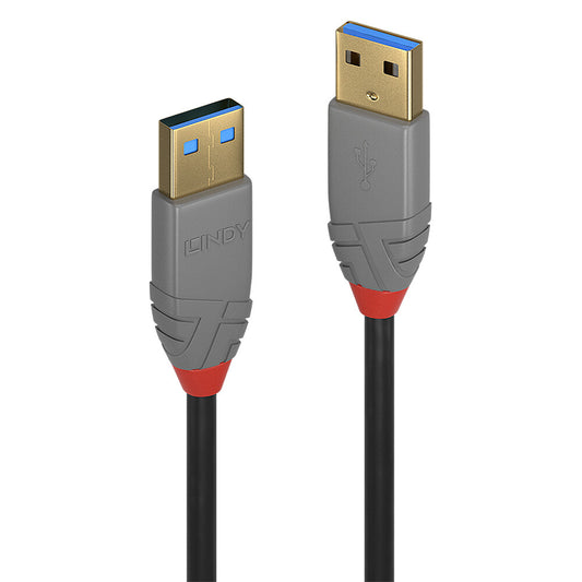Lindy 5m USB 3.2 Type A Cable, 5Gbps, Anthra Line