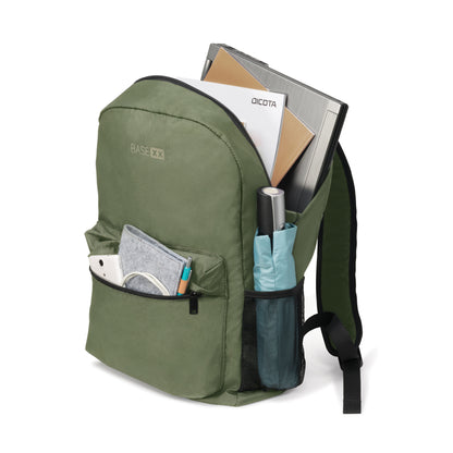 BASE XX D31965 laptop case 39.6 cm (15.6") Backpack Green, Olive