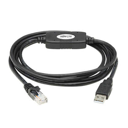 Tripp Lite U009-006-RJ45-X USB-A to RJ45 Rollover Console Cable (M/M) - Cisco Compatible, 250 Kbps, 6 ft. (1.83 m), Black