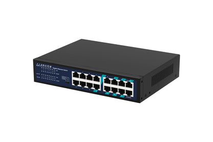 Lanview LVN-1U-16PORT-1G network switch Unmanaged Gigabit Ethernet (10/100/1000)
