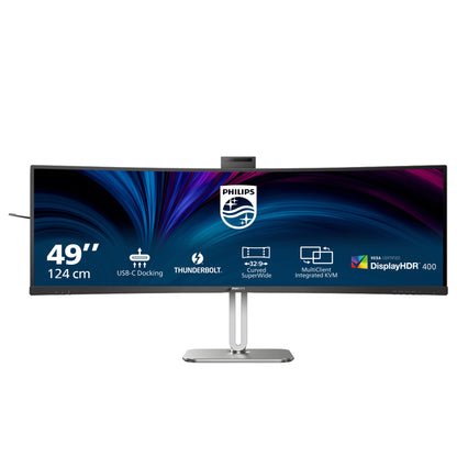 Philips 49B2U6903CH/00 computer monitor 124.5 cm (49") 5120 x 1440 pixels Dual QHD LCD Grey