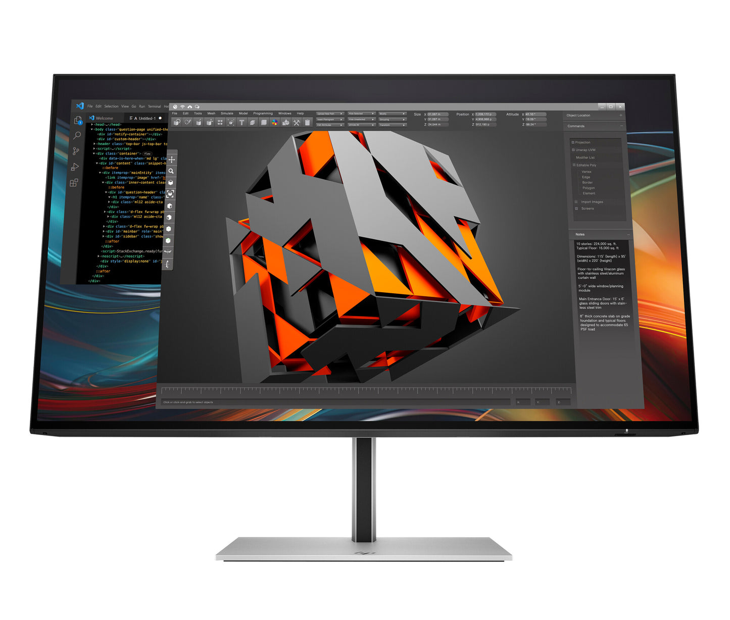 HP Series 7 Pro 23.8 inch FHD Monitor - 724pf