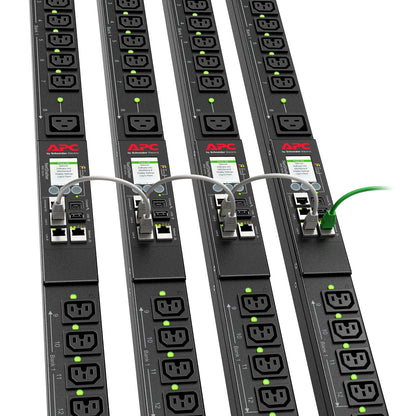 APC Rack PDU 9000 Switched, ZeroU, 20A, 208V, (21) C13/C15 & (3) C19/C21, L620 Cord