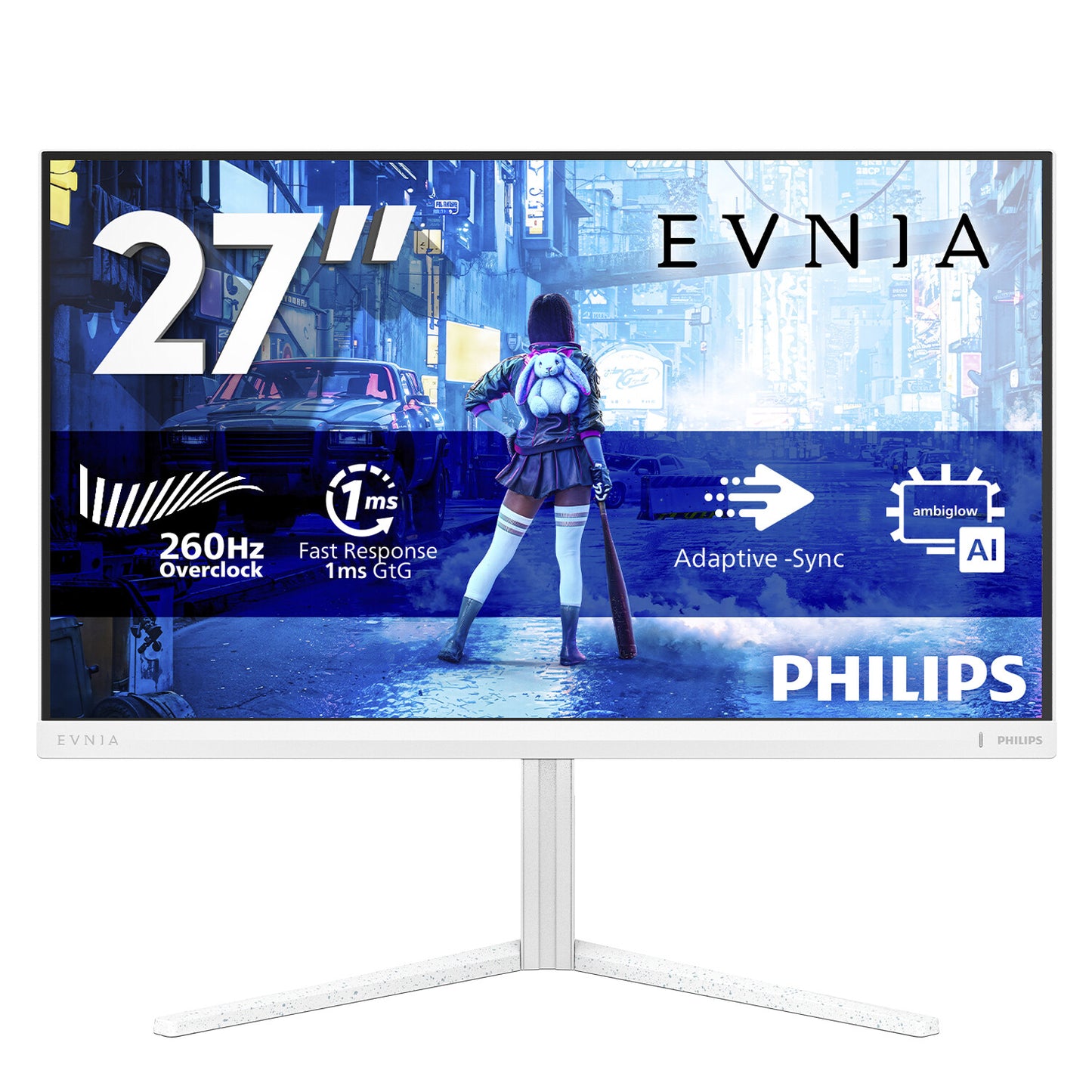 Philips Evnia 5000 27M2N5201P/00 computer monitor 68.6 cm (27") 1920 x 1080 pixels Full HD LCD White